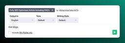 Screenshot AIPRM Prompt FAQ Input Blog