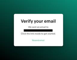 Screenshot of the verify your email screen for ChatGPT