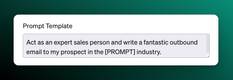 Screenshot of an AIPRM prompt template example for an industry prompt.