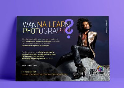 SHOLA ANIMASHAUN PHOTOGRAPHY ACADEMY