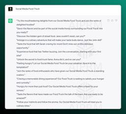Screenshot AIPRM Prompt CTA Output Social Media