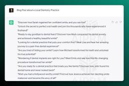 Screenshot AIPRM Prompt CTA Output