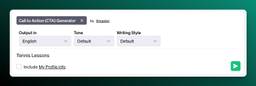 Screenshot CTA Prompt Input