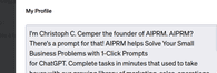 AIPRM Custom Profiles screenshot